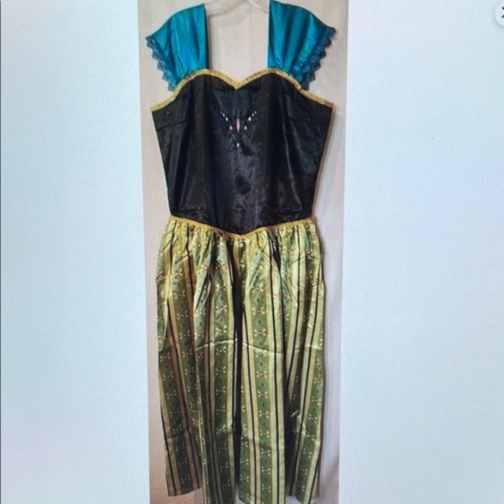 Kids Princess Costume Dress - Black, Green, and Blue